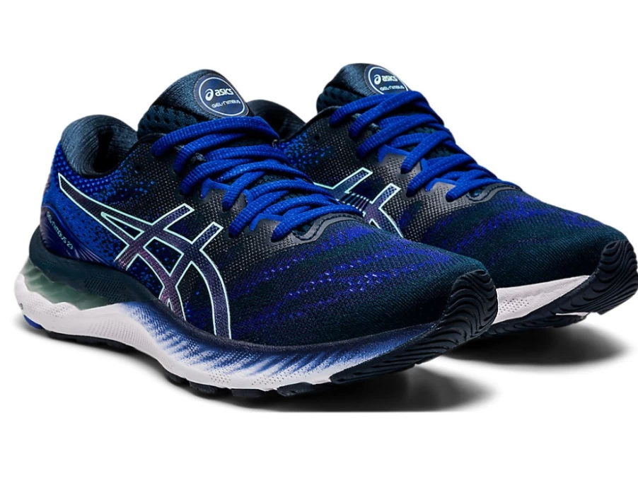 ASICS Women's GEL-NIMBUS 23 Running Shoes in French Blue/Fresh Ice