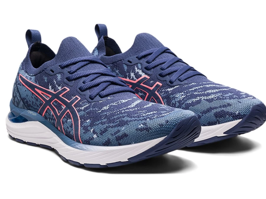 ASICS Women's GEL-CUMULUS 23 MK Running Shoes - Storm Blue/Thunder Blue