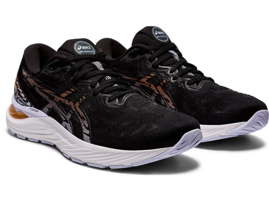 ASICS Women's GEL-CUMULUS 23 Running Shoes - Black/Sun Peach