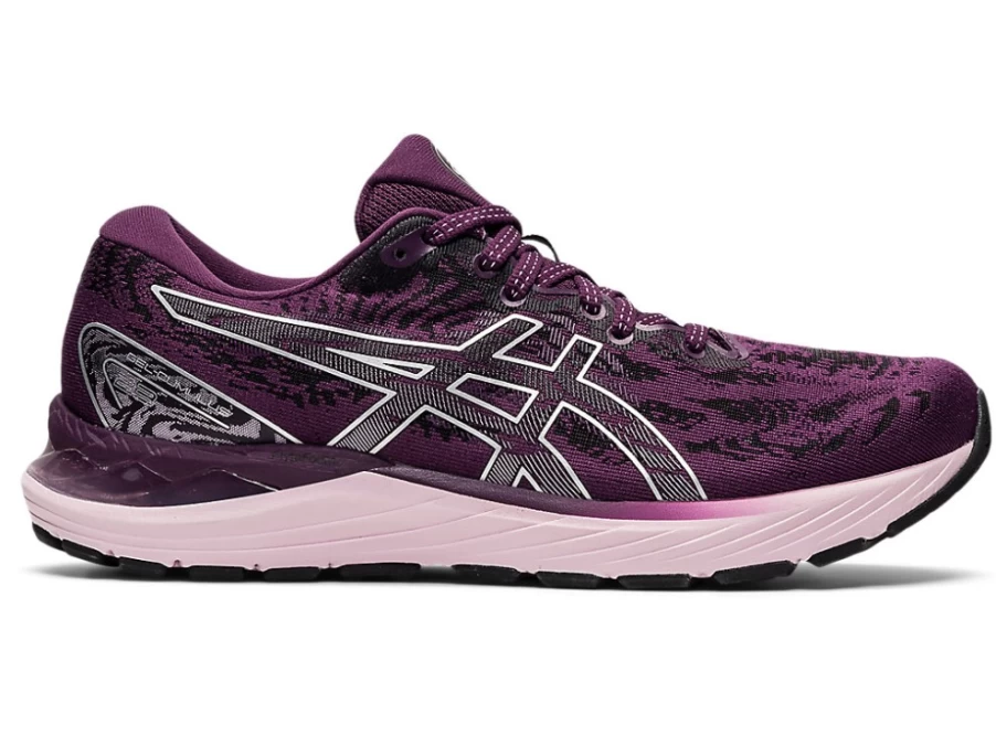 ASICS Women's GEL-CUMULUS 23 Running Shoes - Deep Plum/Pure Silver