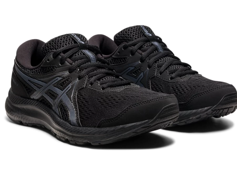 ASICS Women's GEL-CONTEND 7 Running Shoes - Black/Carrier Grey