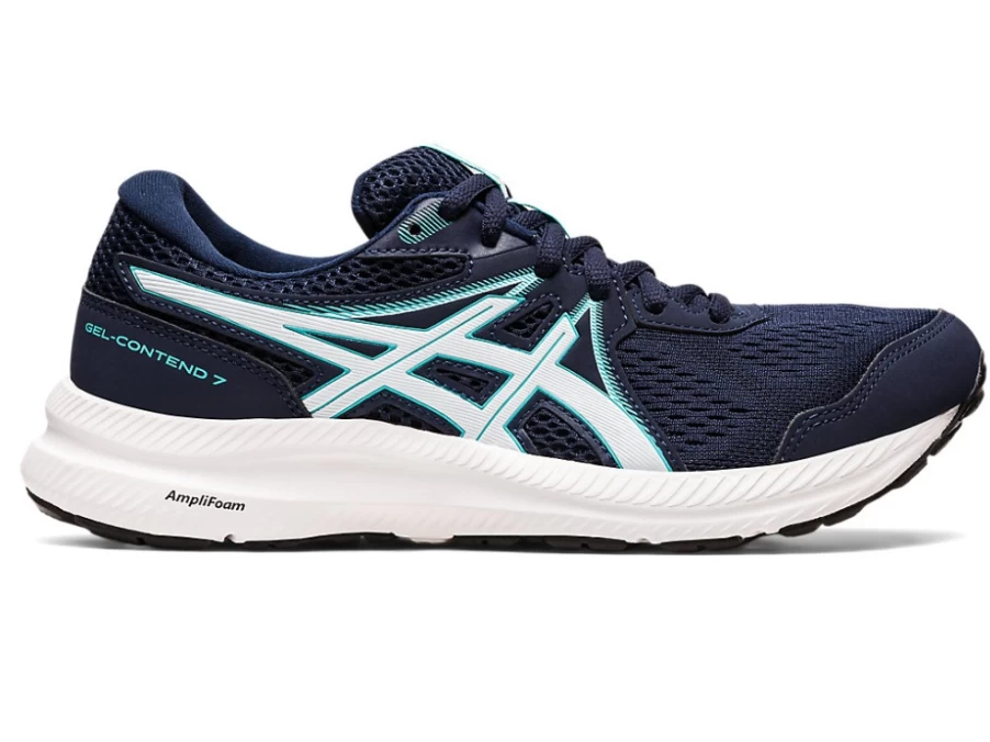 ASICS Women's GEL-CONTEND 7 Running Shoes in Midnight/Soothing Sea