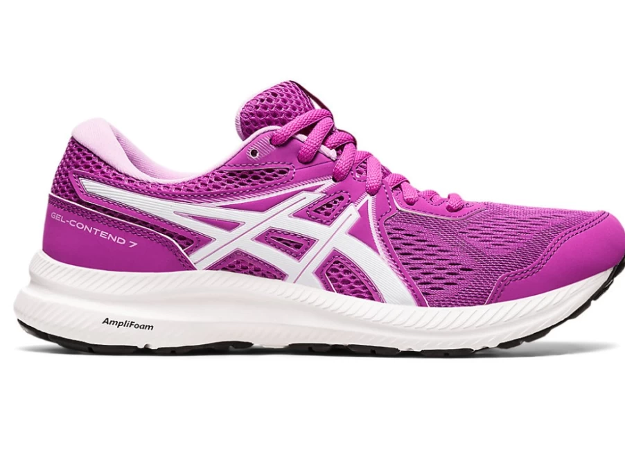 ASICS Women's GEL-CONTEND 7 Running Shoes in Orchid/White - Lightweight Comfort for Daily Training