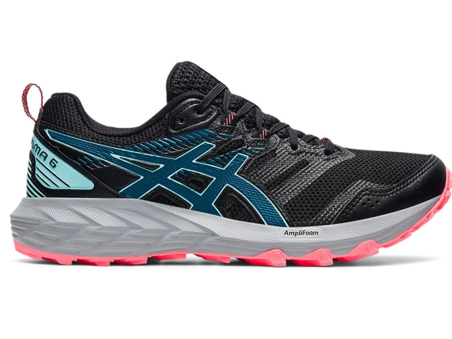 ASICS Women's GEL-SONOMA 6 Running Shoes in Black/Deep Sea Teal