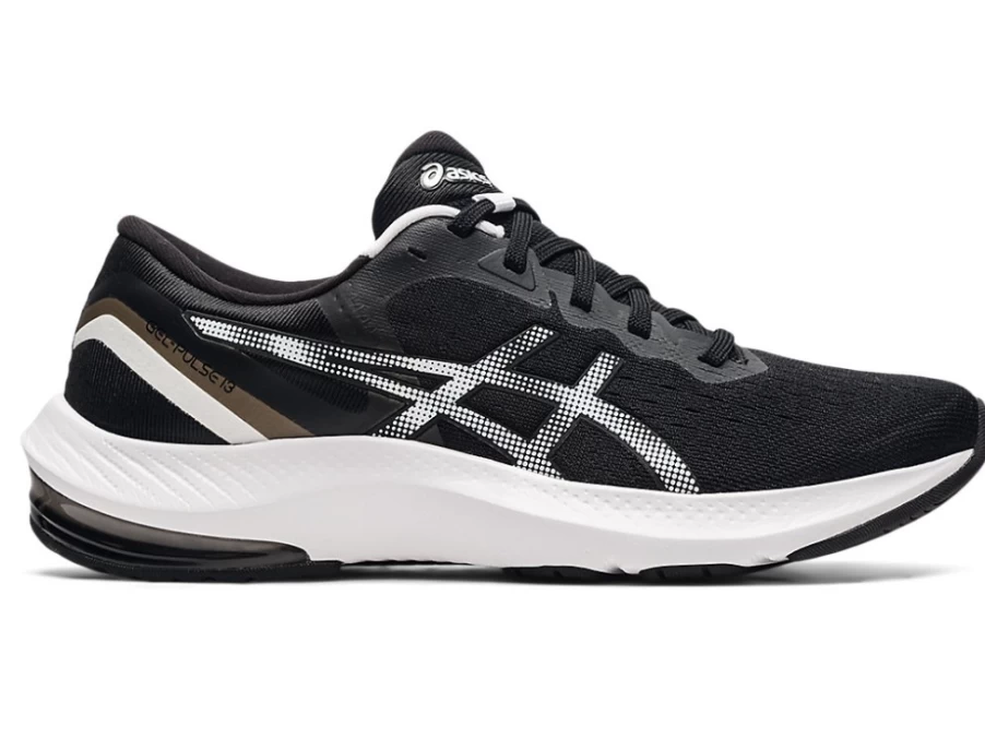 ASICS GEL-PULSE 13 Women's Running Shoes - Black/White | Cushioned Support for Comfort & Performance