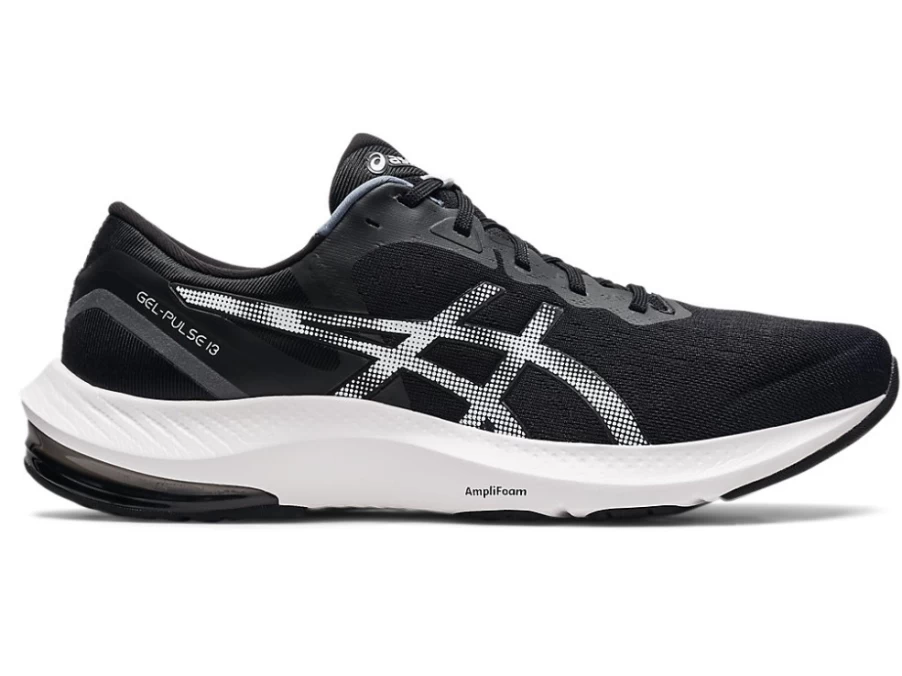 ASICS GEL-PULSE 13 Running Shoes for Women - Black/White - Lightweight Cushioned Sneakers