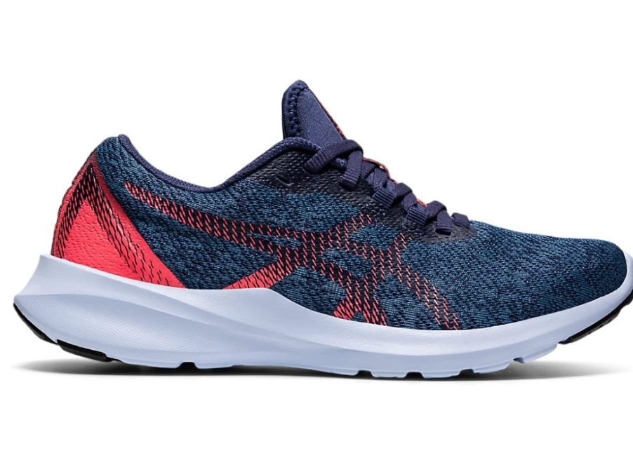 ASICS Women's VERSABLAST MX Running Shoes in Thunder Blue/Blazing Coral