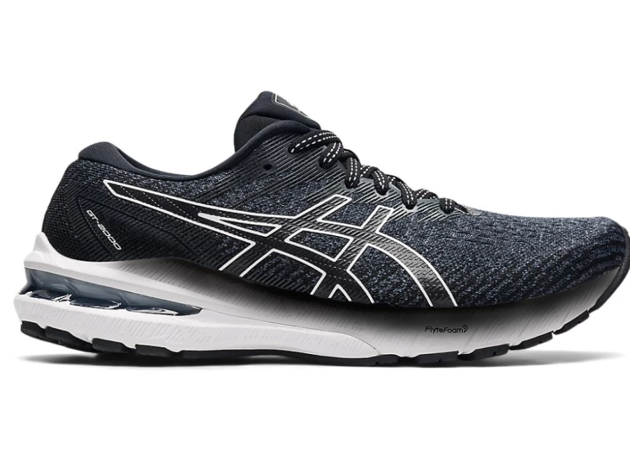 ASICS Women's GT-2000 10 WIDE Running Shoes in Black/White - Stability & Comfort for Women