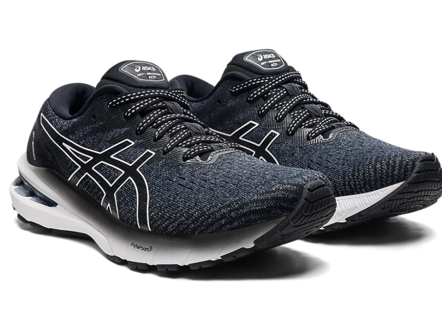 ASICS Women's GT-2000 10 WIDE Running Shoes in Black/White - Stability & Comfort for Women