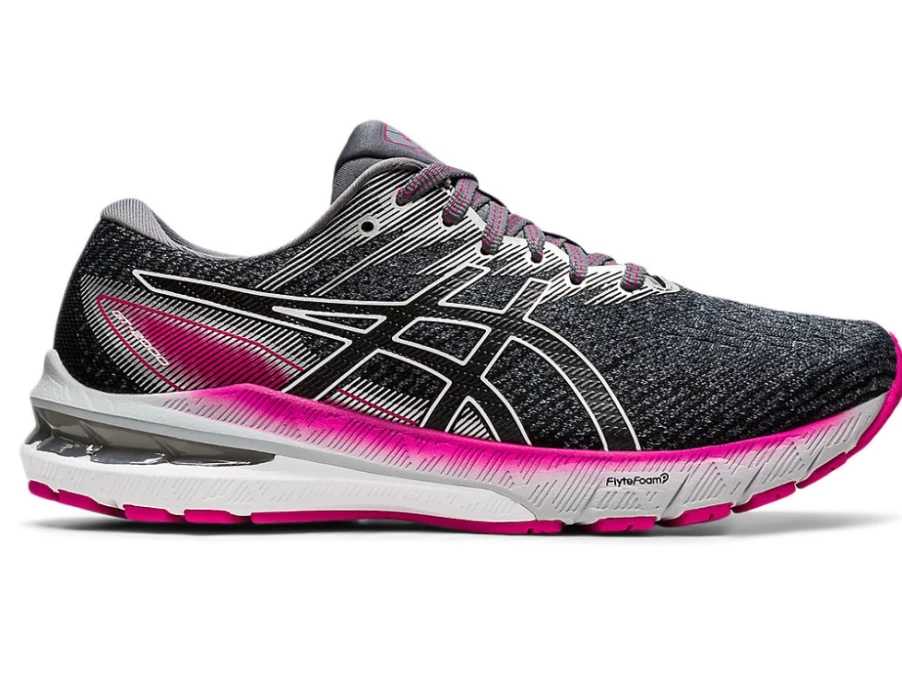 ASICS Women's GT-2000 10 WIDE Running Shoes in Sheet Rock/Pink Rave