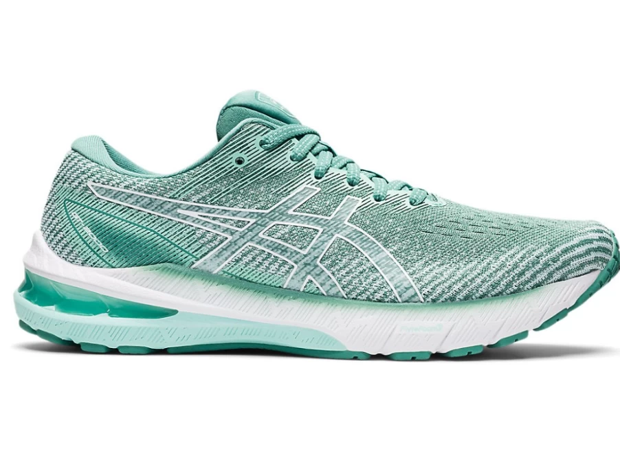 ASICS Women's GT-2000 10 Running Shoes in Sage/White - Lightweight Stability Sneakers