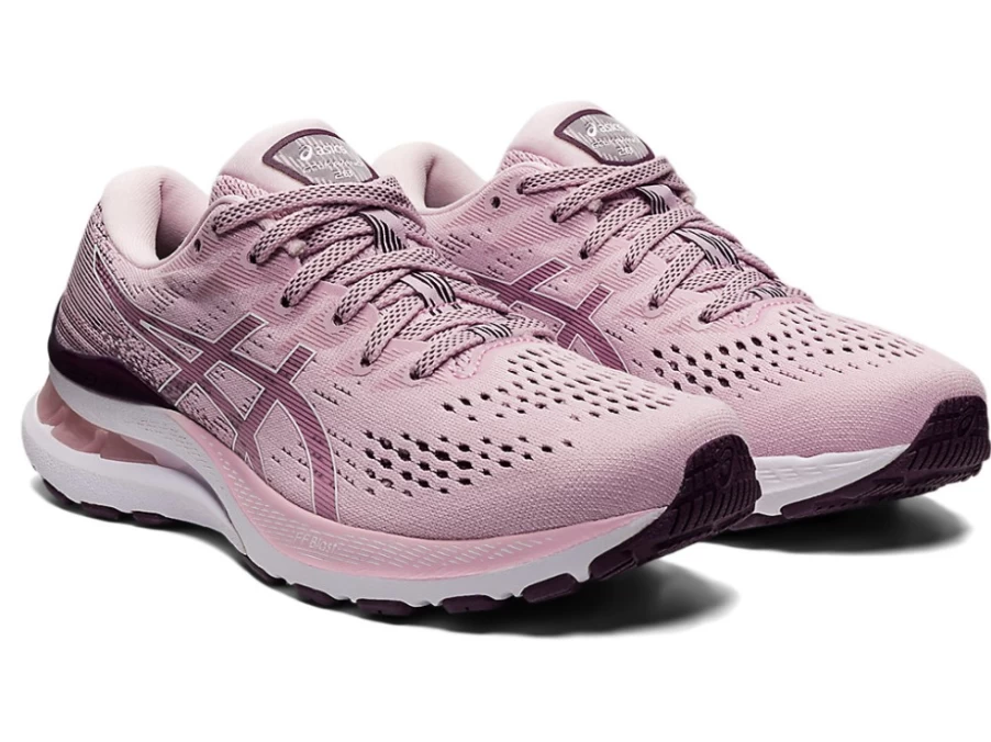 ASICS GEL-KAYANO 28 (D) Running Shoes for Women - Barely Rose/White