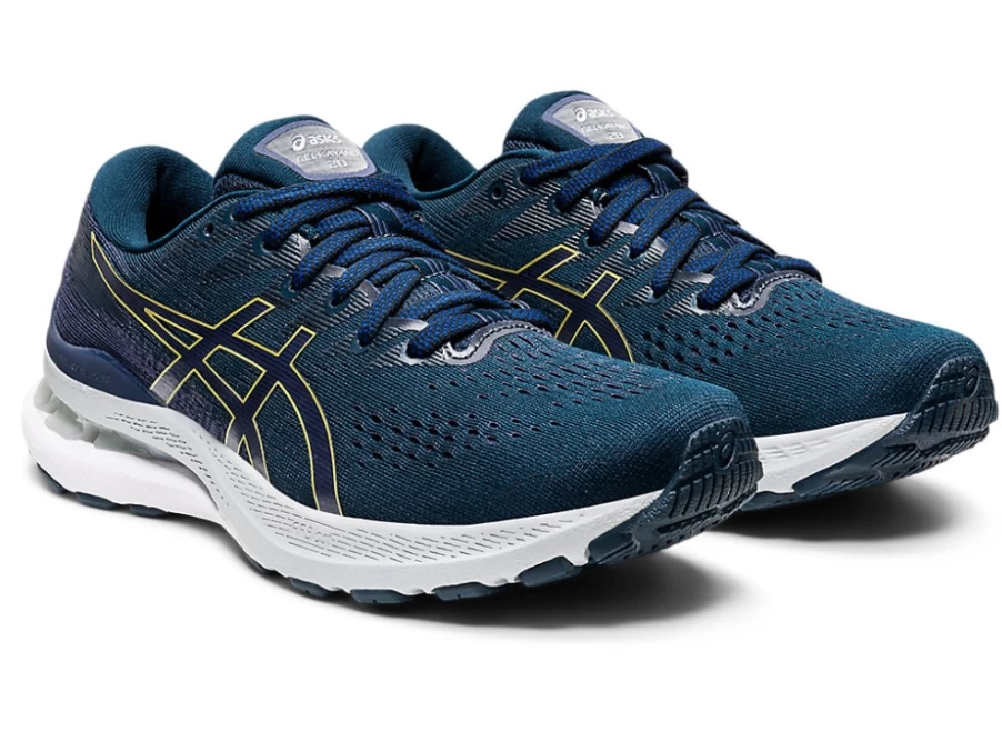 ASICS Women's GEL-KAYANO 28 Running Shoes - French Blue/Thunder Blue