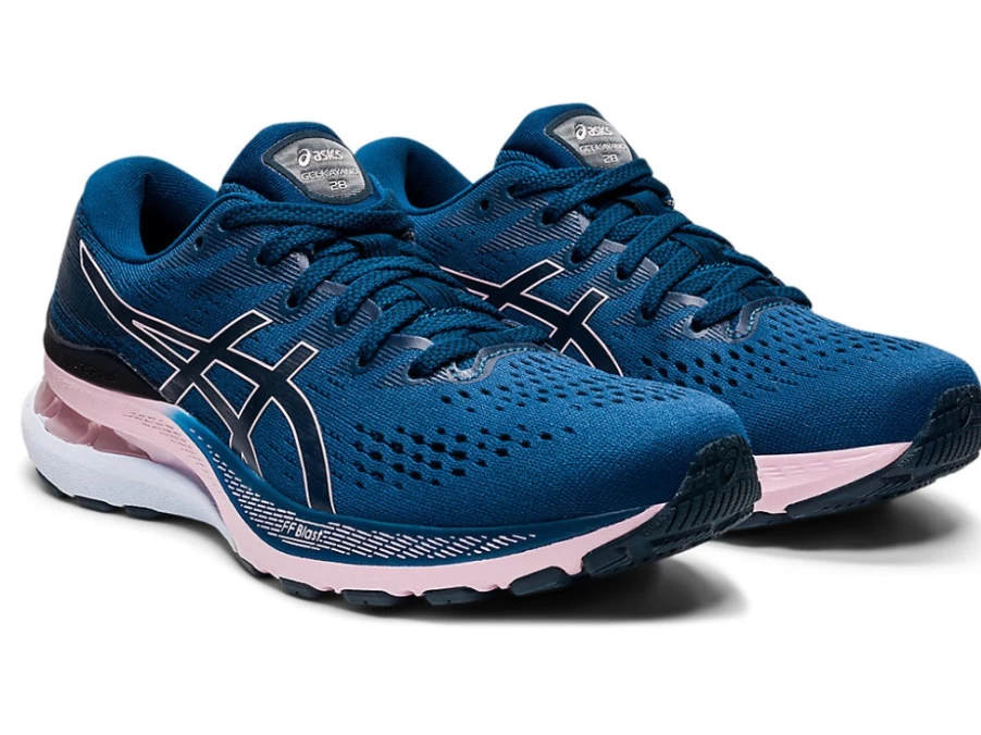 ASICS GEL-KAYANO 28 Women's Running Shoes - Mako Blue/Barely Rose