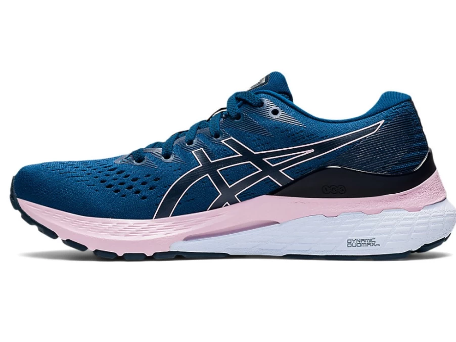 ASICS GEL-KAYANO 28 Women's Running Shoes - Mako Blue/Barely Rose