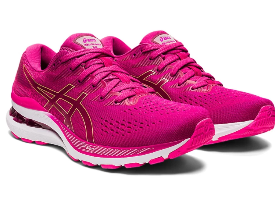ASICS GEL-KAYANO 28 Women's Running Shoes - Fuchsia Red/Pink Glo