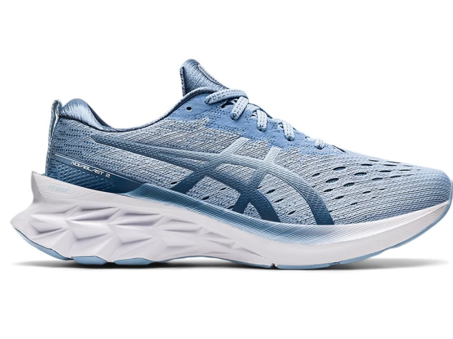 ASICS Women's NOVABLAST 2 Running Shoes in Mist/Soft Sky - Lightweight & Responsive