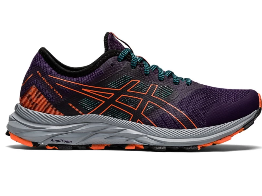 ASICS Women's GEL-EXCITE TRAIL Running Shoes - Night Shade/Nova Orange