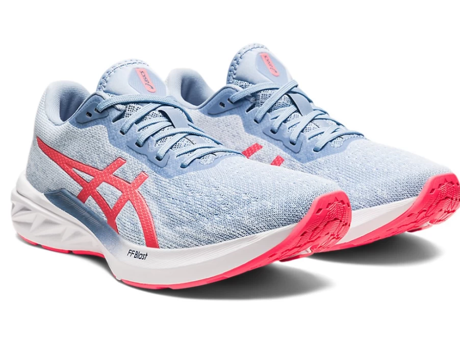 ASICS Women's DYNABLAST 2 Running Shoes in Mist/Blazing Coral