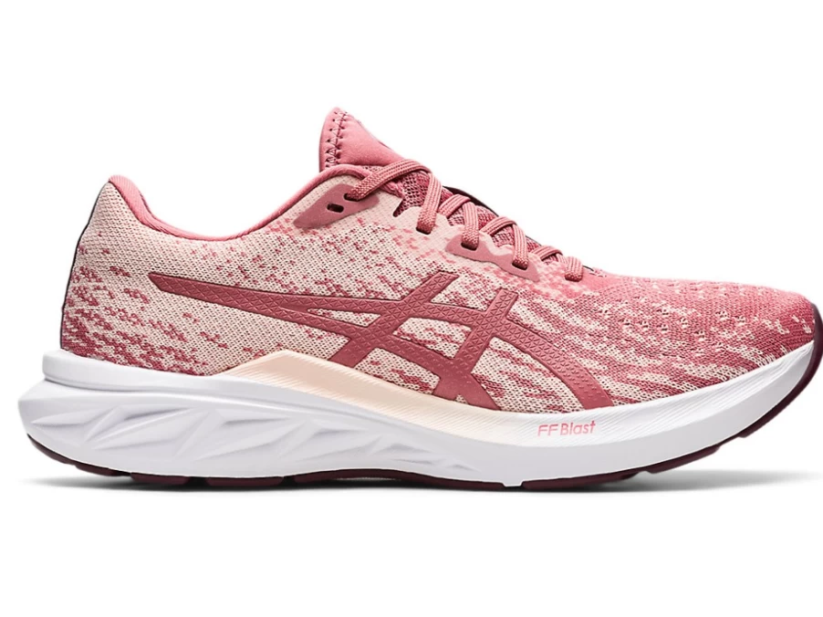 ASICS Women's DYNABLAST 2 Running Shoes in Pearl Pink/Deep Mars