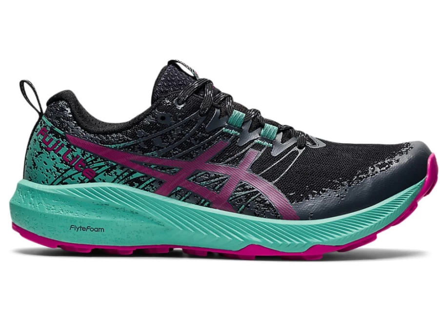ASICS FUJI LITE 2 Women's Trail Running Shoes - Black/Fuchsia Red