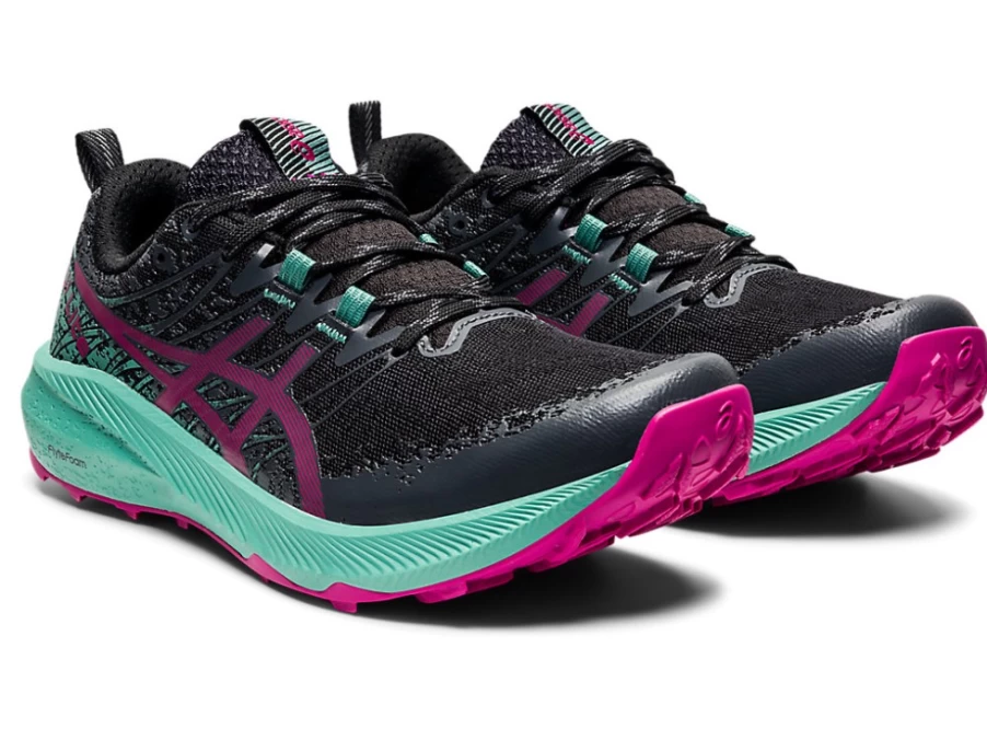 ASICS FUJI LITE 2 Women's Trail Running Shoes - Black/Fuchsia Red