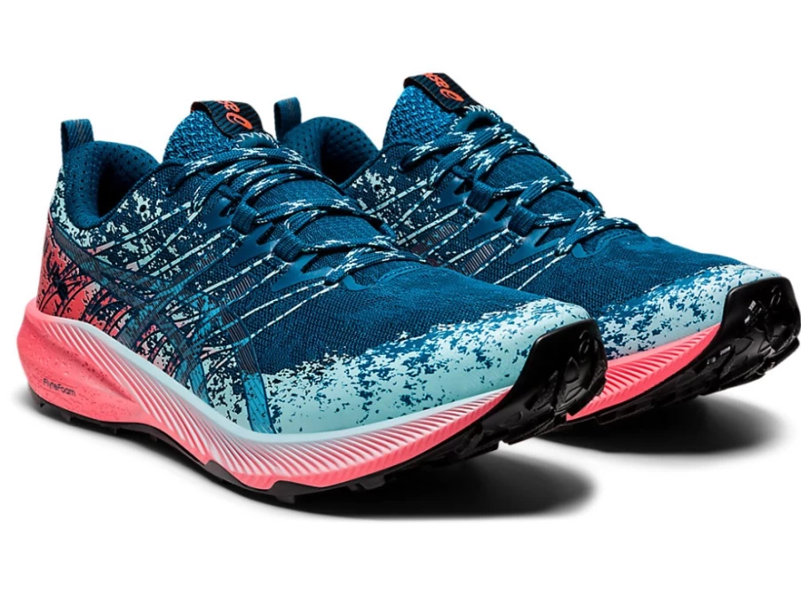 ASICS Women's FUJI LITE 2 Trail Running Shoes - Deep Sea Teal/Pure Silver