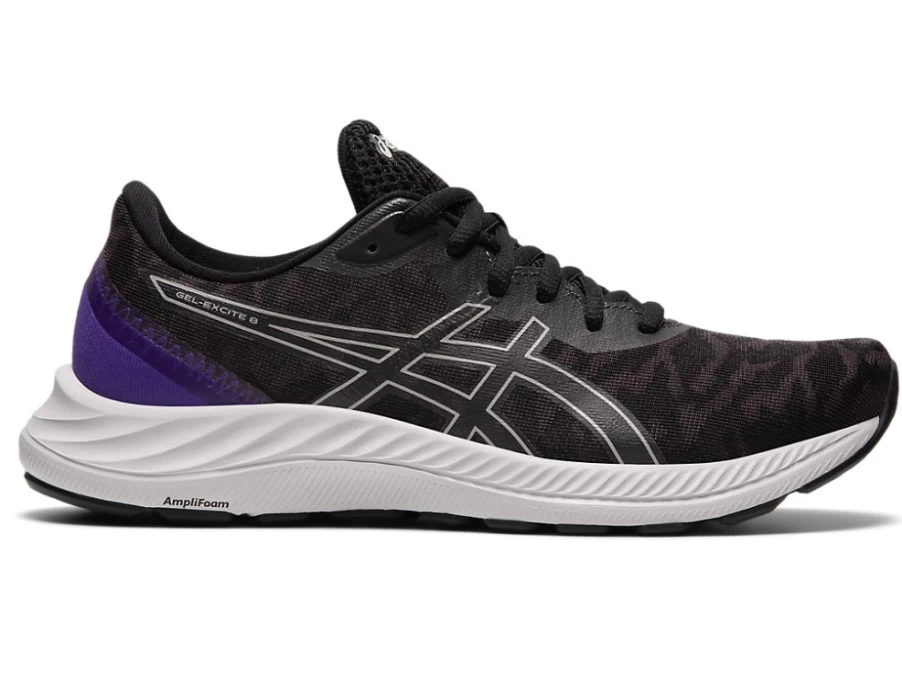 ASICS Women's GEL-EXCITE 8 Running Shoes - Black/Oyster Grey