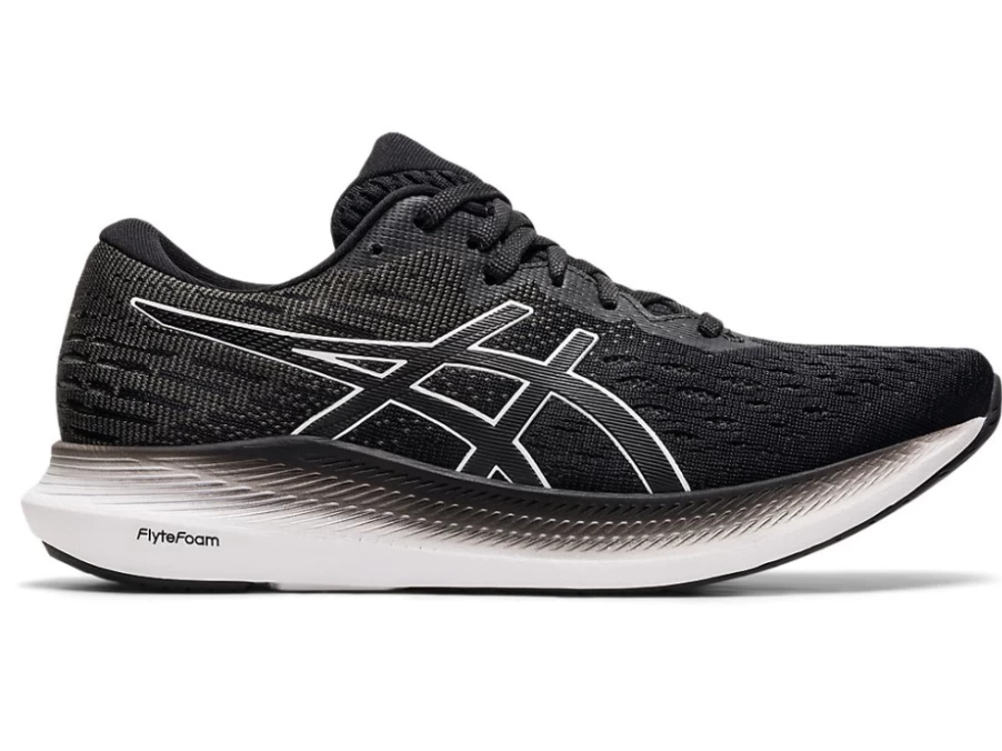 ASICS Women's EVORIDE 2 (D) Running Shoes - Black/White