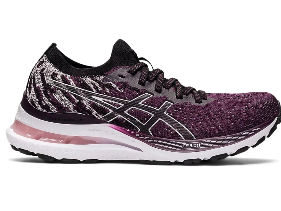 ASICS Women's GEL-KAYANO 28 Running Shoes - Deep Plum/Black