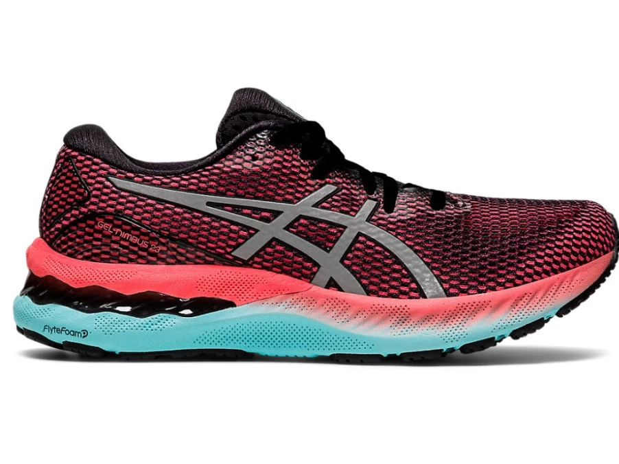ASICS Women's GEL-NIMBUS 23 LITE-SHOW Running Shoes - Black/Pure Silver