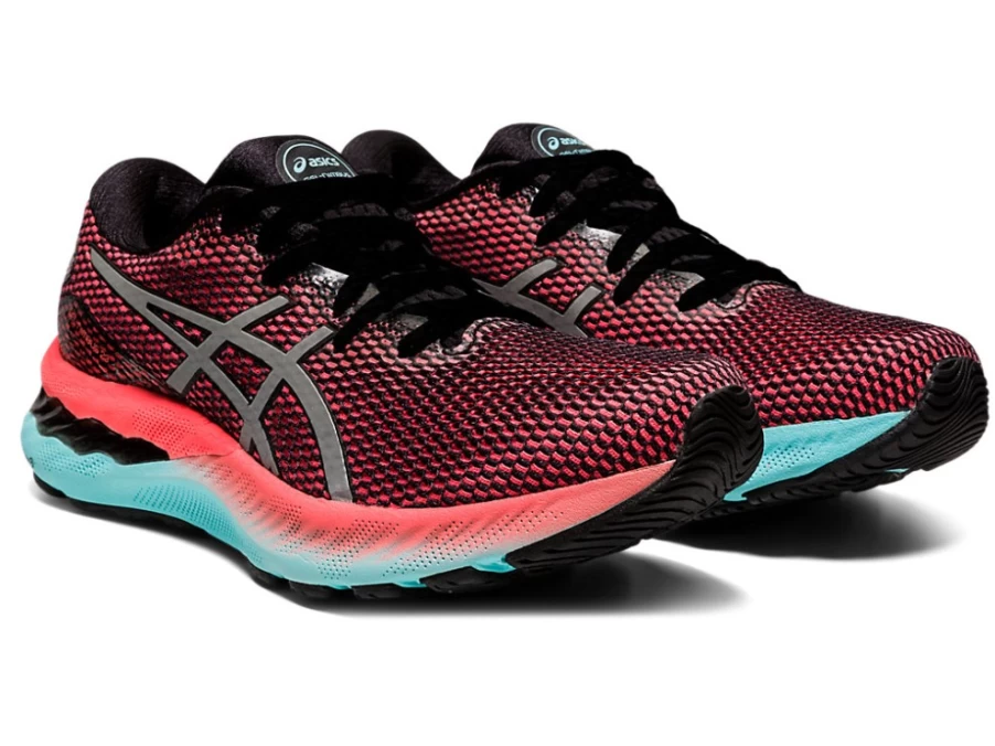 ASICS Women's GEL-NIMBUS 23 LITE-SHOW Running Shoes - Black/Pure Silver