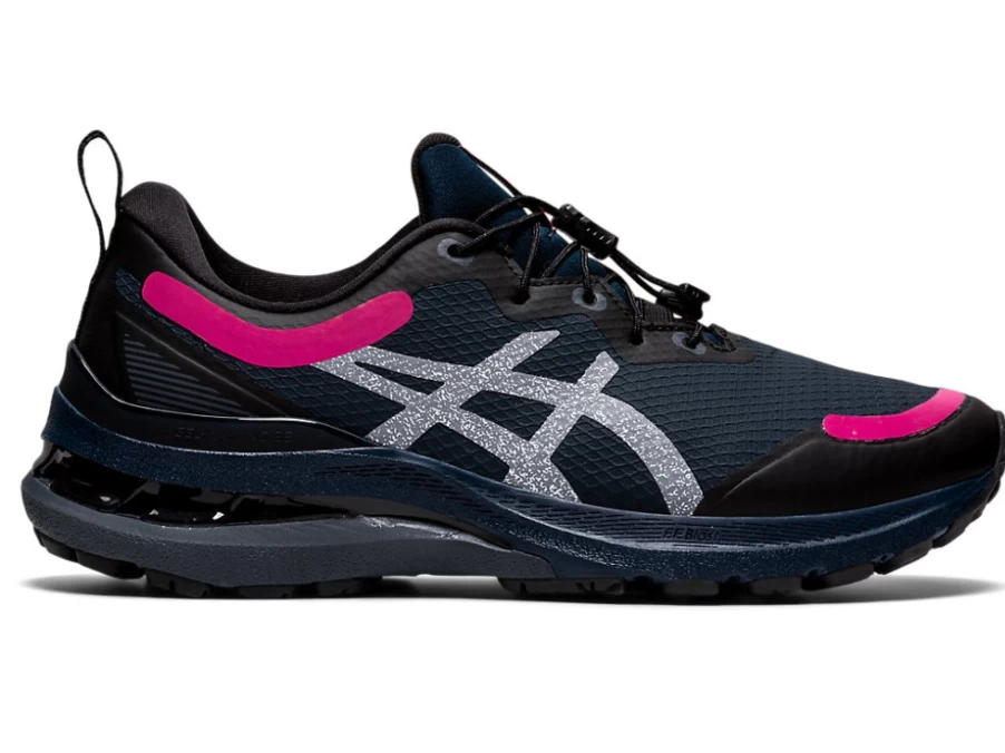 ASICS Women's GEL-KAYANO 28 AWL Running Shoes in French Blue/Pink Rave