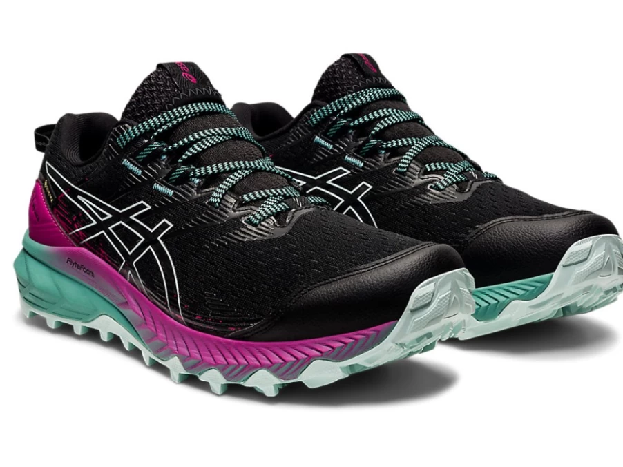 ASICS GEL-Trabuco 10 GTX Women's Trail Running Shoes - Black/Soothing Sea