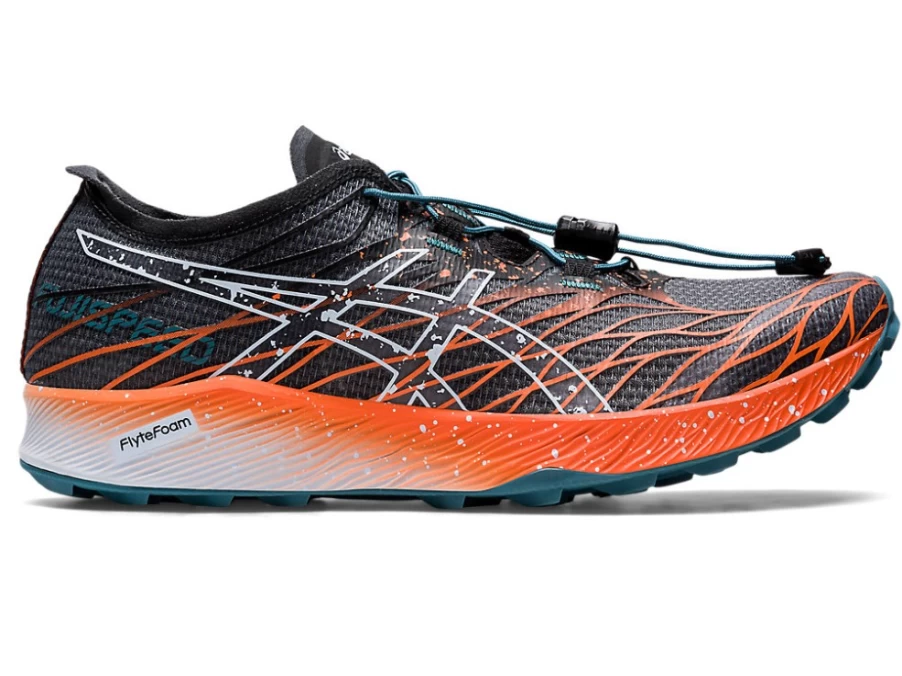 ASICS WOMEN's FujiSpeed Running Shoes - Black/Nova Orange