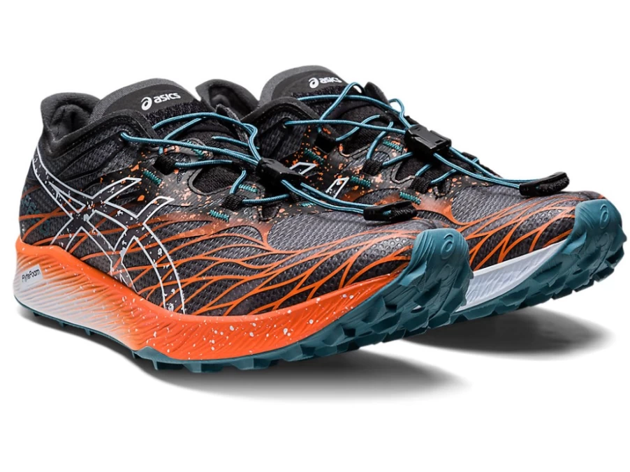 ASICS WOMEN's FujiSpeed Running Shoes - Black/Nova Orange