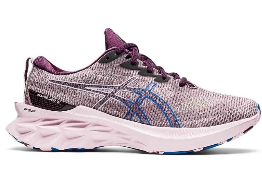 ASICS Women's NOVABLAST 2 LE Running Shoes - Deep Plum/Barely Rose