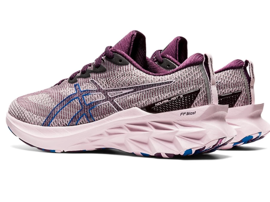 ASICS Women's NOVABLAST 2 LE Running Shoes - Deep Plum/Barely Rose