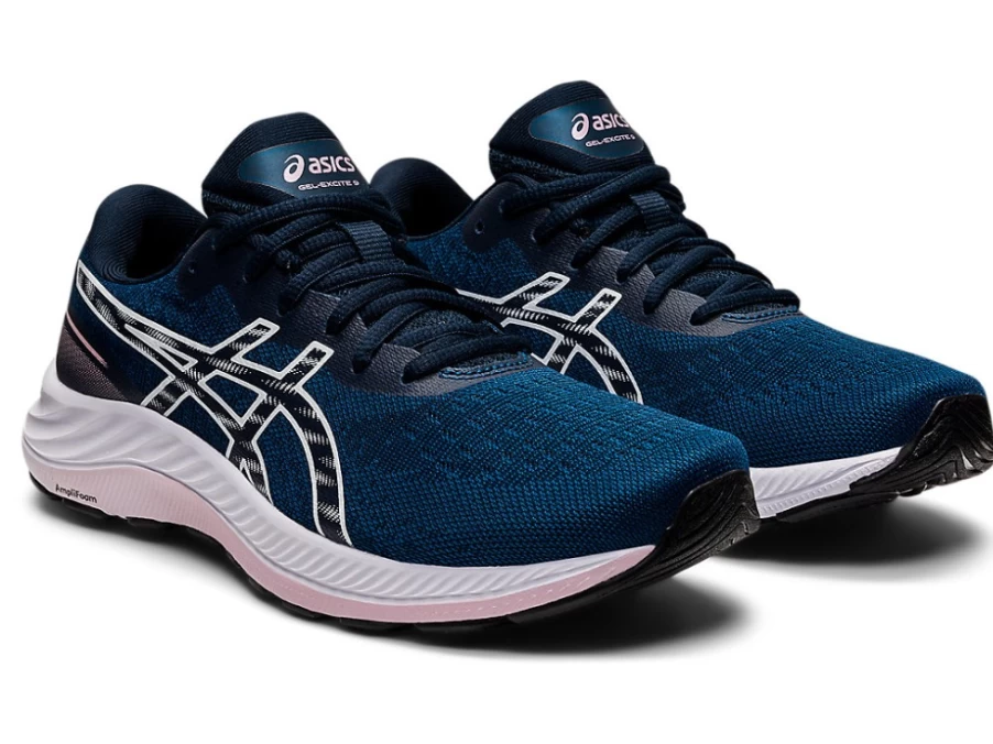 ASICS Women's GEL-EXCITE 9 Running Shoes in Mako Blue/White - Lightweight & Supportive