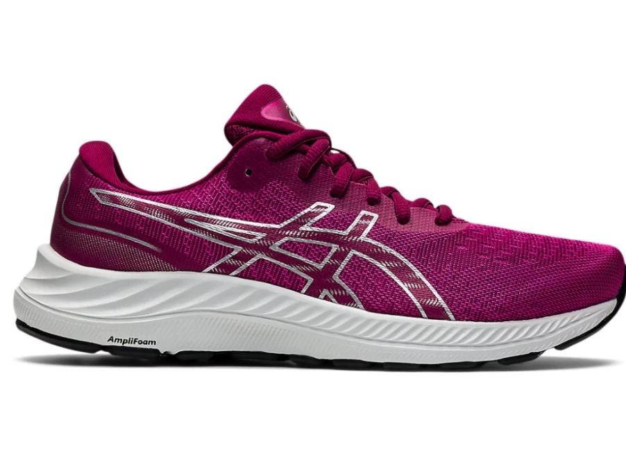 ASICS Women's GEL-EXCITE 9 Running Shoes in Fuchsia Red/Pure Silver