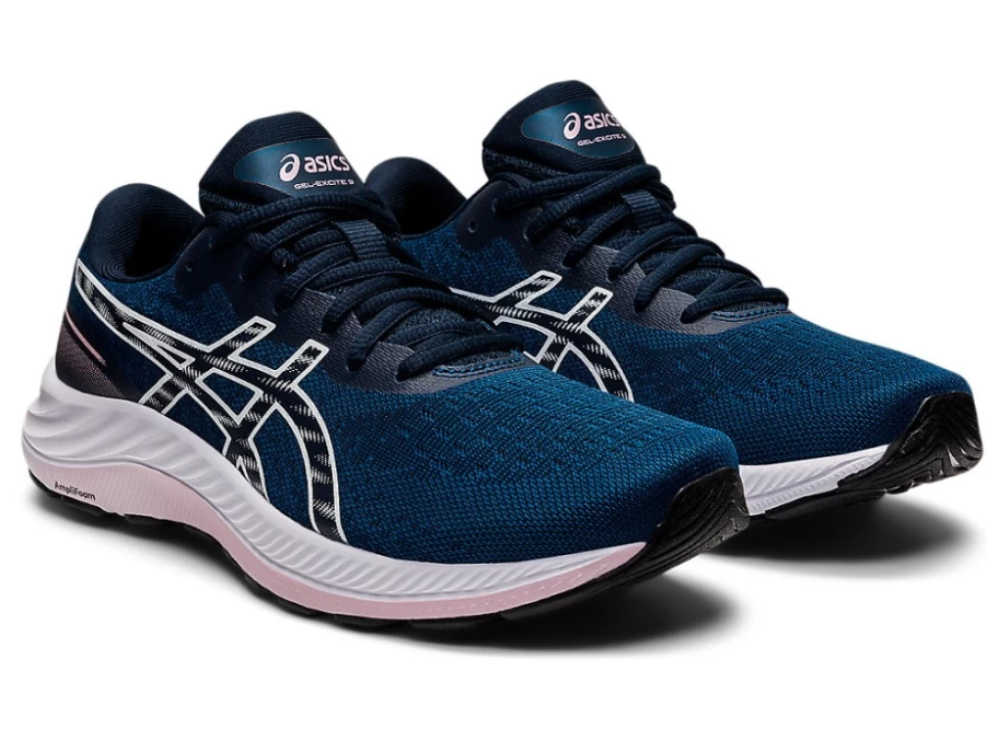 ASICS GEL-EXCITE 9 WIDE Women's Running Shoes - Mako Blue/White