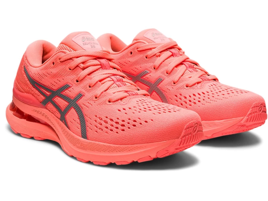 ASICS Women's GEL-KAYANO 28 Lite-Show Running Shoes in Sun Coral