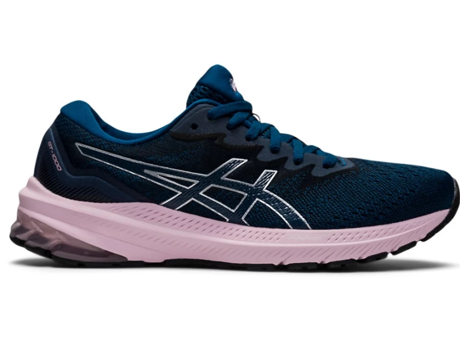 ASICS GT-1000 11 (D) Women's Running Shoes - Mako Blue/Barely Rose