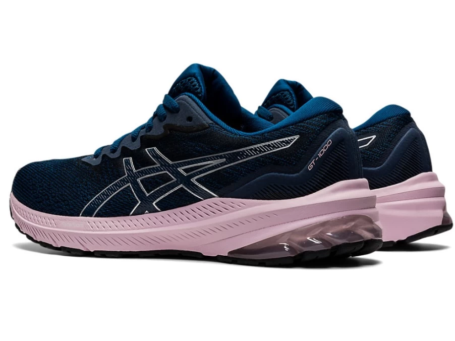ASICS GT-1000 11 (D) Women's Running Shoes - Mako Blue/Barely Rose