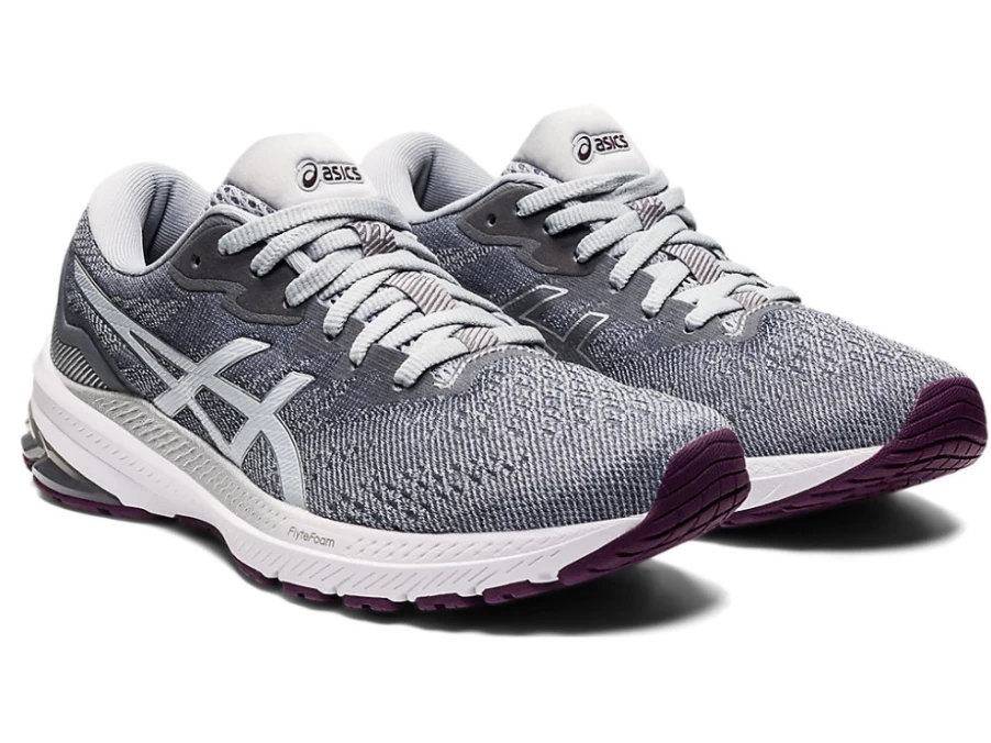 ASICS Women's GT-1000 11 Running Shoes in Piedmont Grey/White