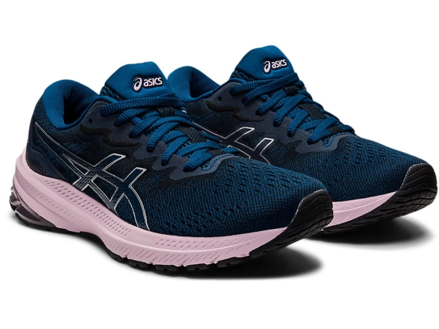 ASICS GT-1000 11 Women's Running Shoes - Mako Blue/Barely Rose