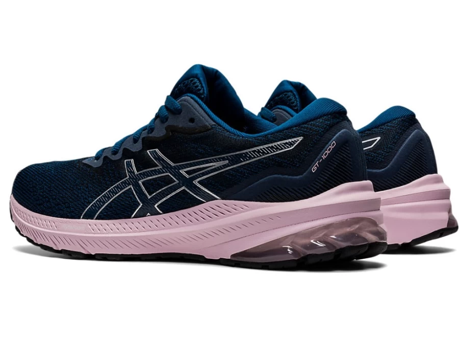 ASICS GT-1000 11 Women's Running Shoes - Mako Blue/Barely Rose