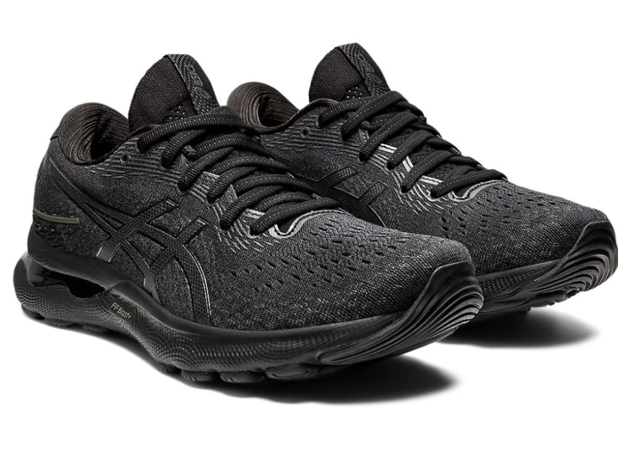 ASICS Women's GEL-NIMBUS 24 WIDE Running Shoes - Black/Black