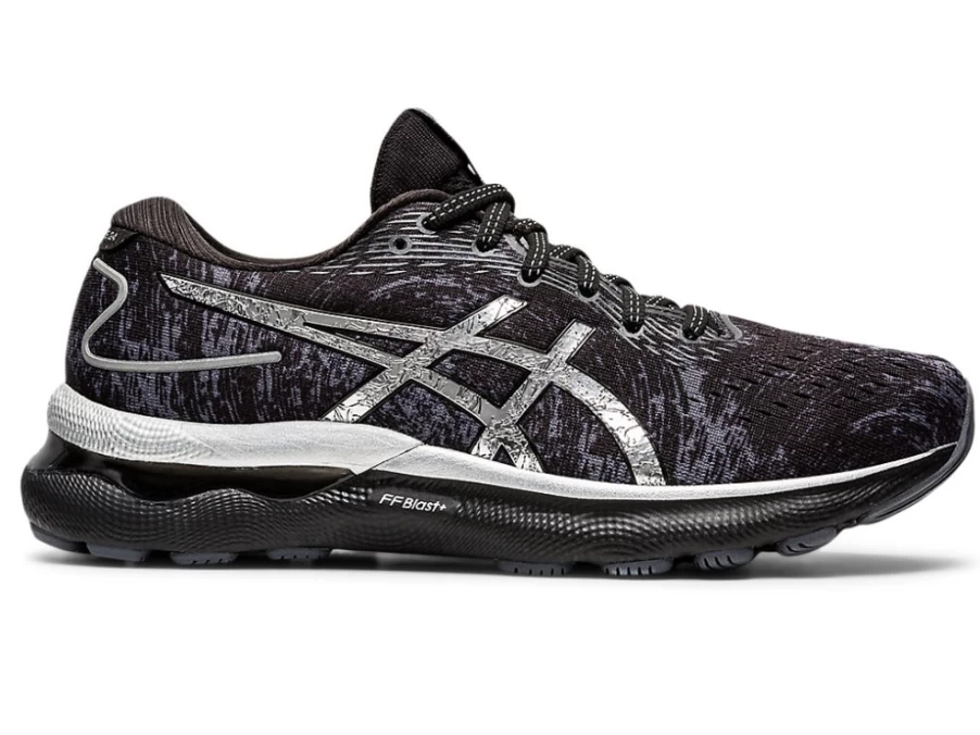 ASICS Women's GEL-NIMBUS 24 PLATINUM Running Shoes - Carrier Grey/Pure Silver