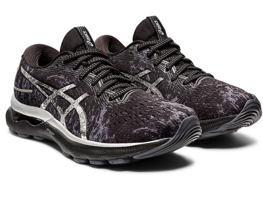 ASICS Women's GEL-NIMBUS 24 PLATINUM Running Shoes - Carrier Grey/Pure Silver